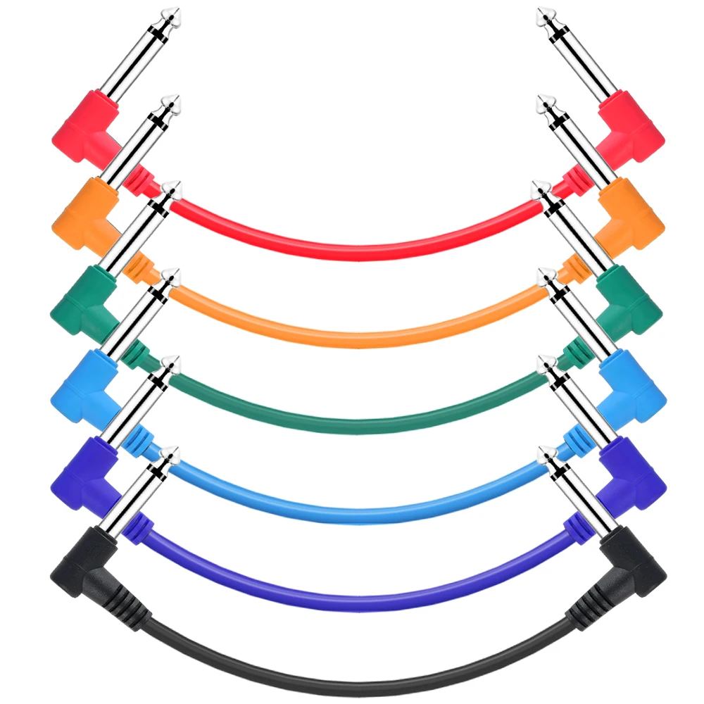 Ammoon 6 шт./упак. гитара эффект кабели для педалей нашивка в виде музыкального
