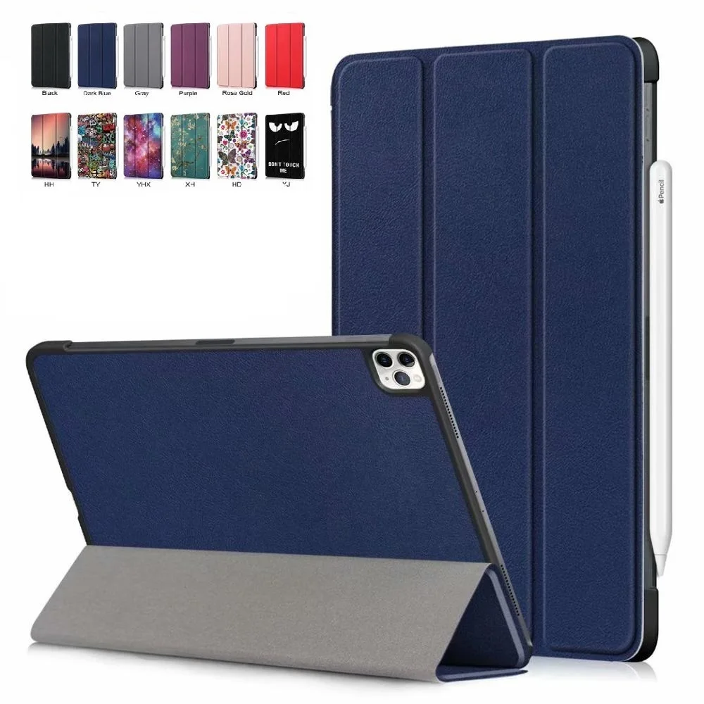 

Case for New IPad Pro 11 2020 Tablet Cover Stand Case for IPad Pro 11 2nd Gen Flip Stand Pu Leather Cover +pen+film
