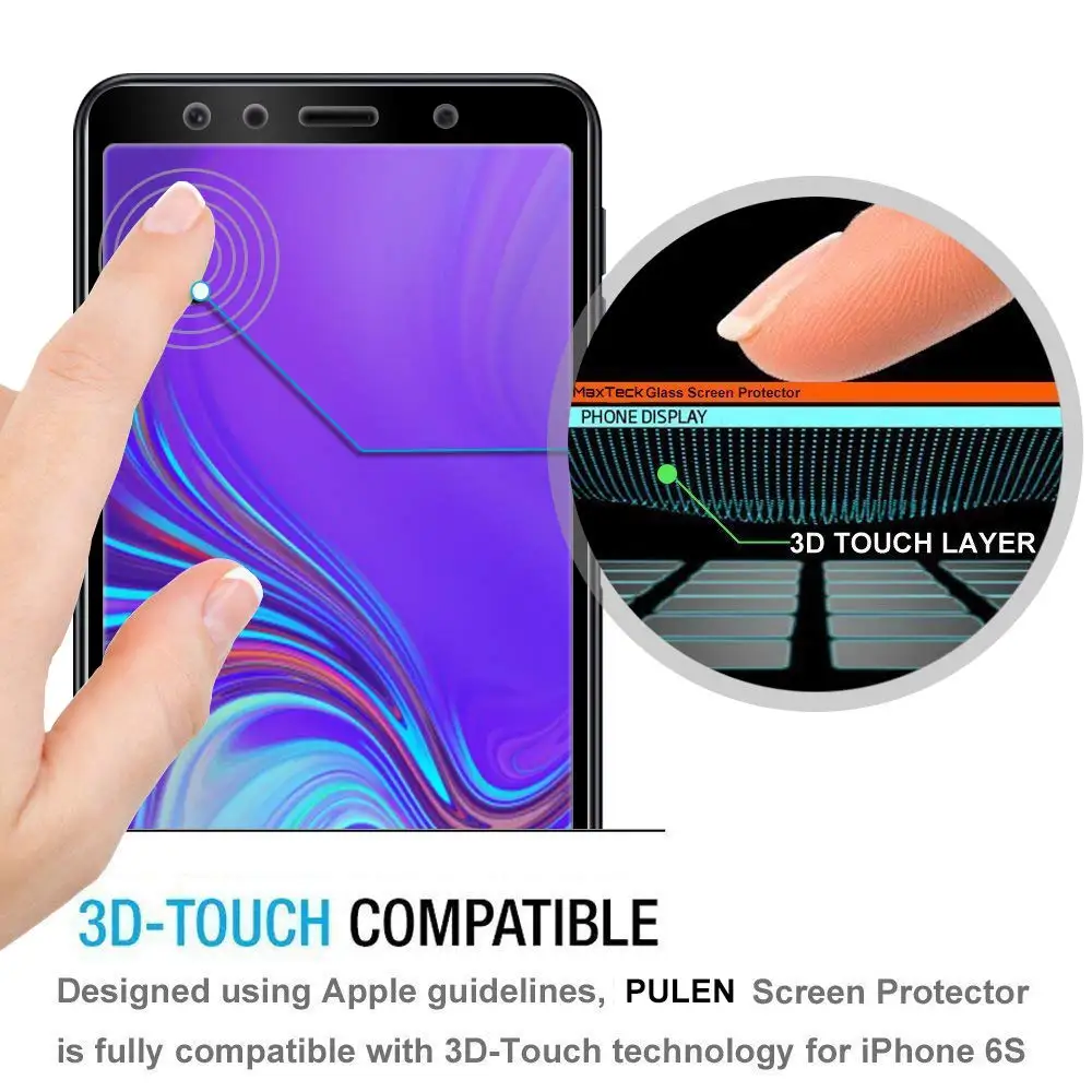 Черное закаленное стекло 9H 5D для смартфона Lenovo K5 Pro с полным покрытием