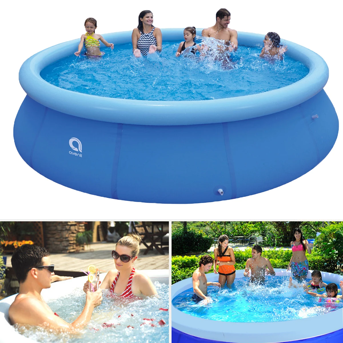 

Large Family Swimming Pool High Quality Thickened PVC Inflatable Pool Outdoor Garden Paddling Pool For Adult Kids