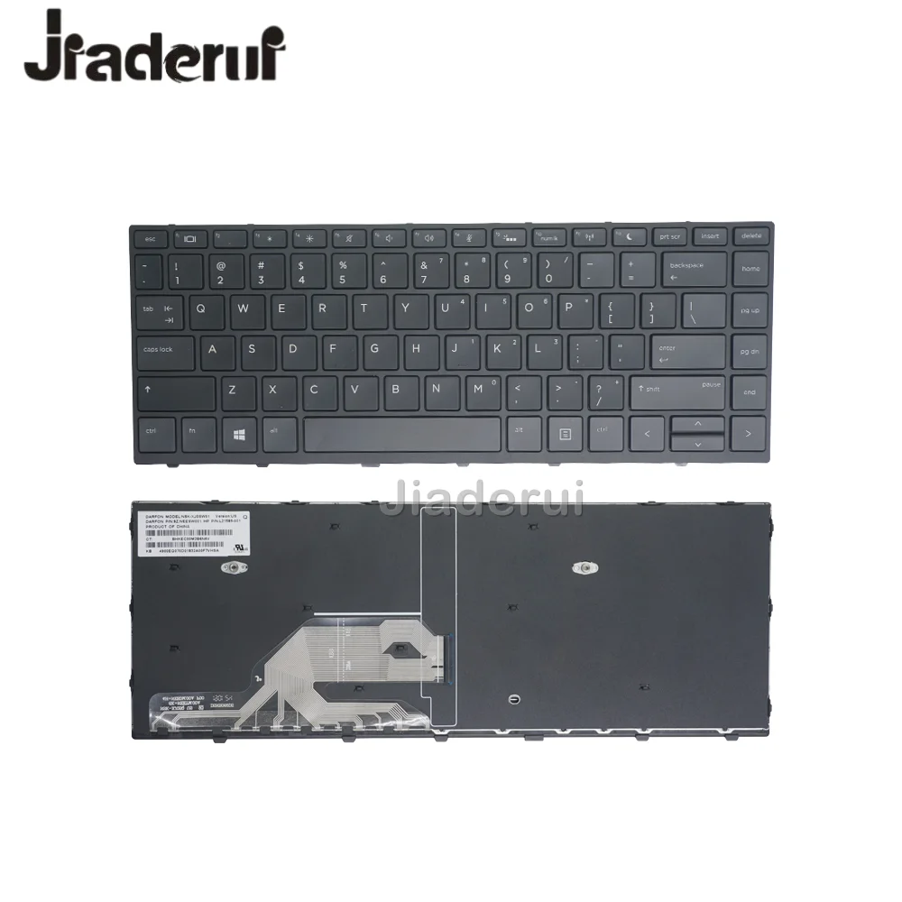 

Original New US Laptop Keyboard for HP 66 Pro G1 40 G5 430 G5 445 G5 HSN-Q04C Q06C Q08C with Black Frame