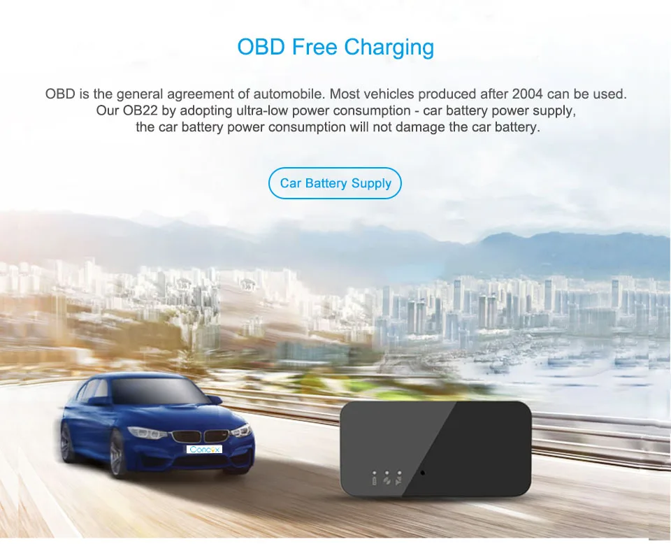 OB22 Plug &amp Play OBD GPS трекер с АКК обнаружения встроенный микрофон вибрационное