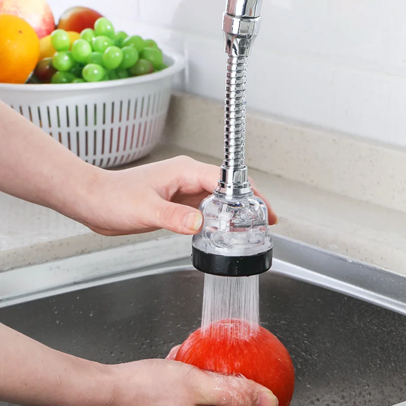 

Household Kitchen Faucet Splash Head Adjustable Booster Shower Sink Faucet Water-saving Filter Nozzle