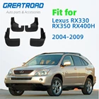 Брызговики передние и задние автомобильные для Lexus RX330 RX350 RX400H 2004-2009, брызговики, брызговики, аксессуары для крыльев