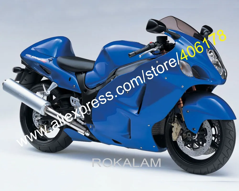 Полный комплект синих обтекателей для Suzuki Hayabusa GSXR 1300 99 07 GSXR1300 GSX R1300 1999 2007