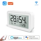 Датчик температуры и влажности Tuya Smart Life Zigbee или Wi-Fi, комнатный гигрометр-термометр с ЖК-дисплеем