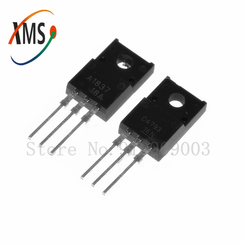 10PCS 5pair 5pcs 2SC4793 TO220 2SA1837 TO-220 C4793 A1837 230V 1A EACH Original and new | Integrated Circuits