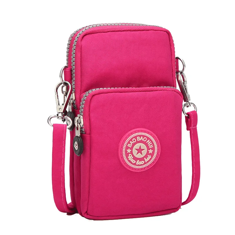 

2021 Women Mini Crossbody Bag Diagonal Shoulder Mobile Phone Bag Sports Outdoor Lady Arm Bag Foreign Trade Leisure Nylon Bag