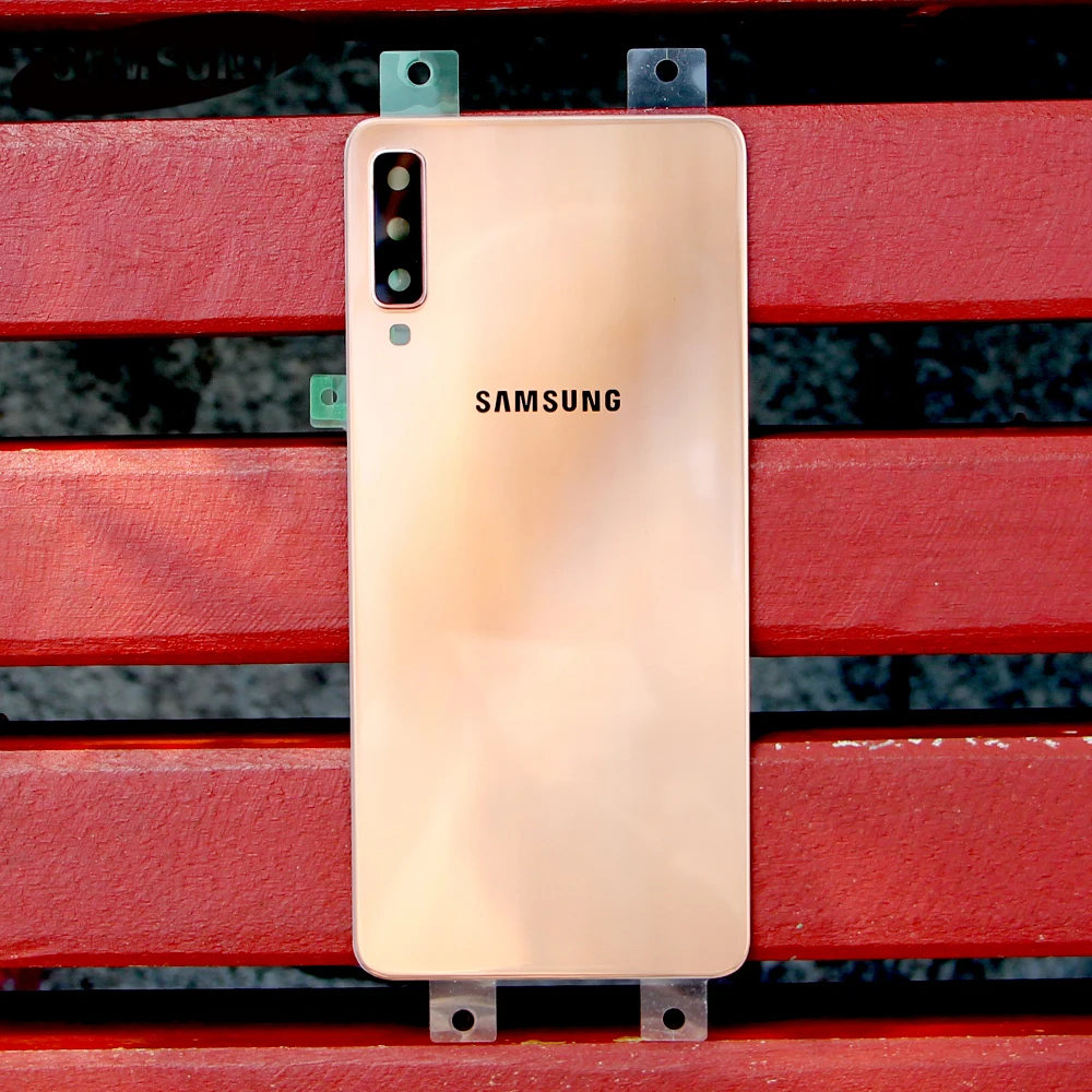 Оригинальные чехлы для задней крышки Samsung GALAXY A7 2018 версия A730x SM A750 Задняя
