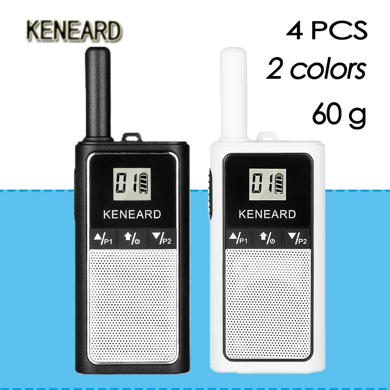 

4 PCS KENEARD Mini walkie-talkie phone wireless professional civilian hand radio Communicator ham Transceiver cb radio scanner