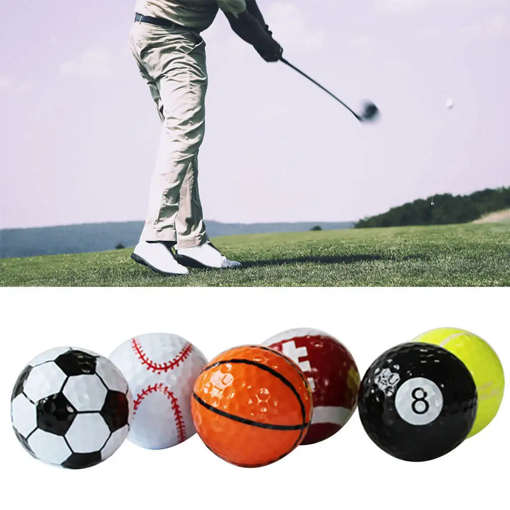 6 шт./компл. подарочный набор мячей для гольфа (футбол баскетбол настольный