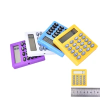 1pc student mini electronic calculator candy color calculating office supplies gift coin battery drop shipping