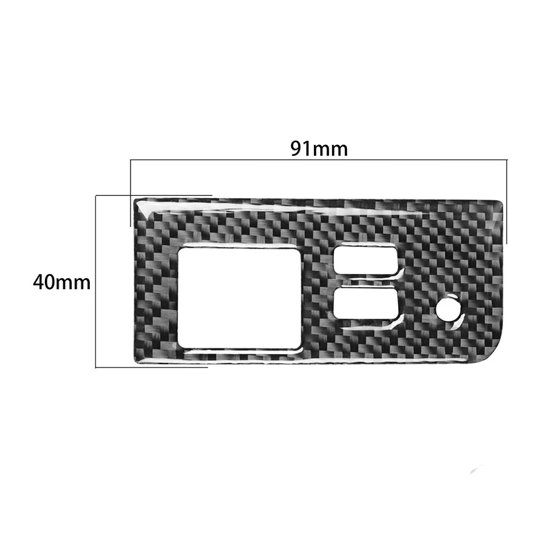 For Mazda MX-5 Miata Roadster Carbon Fiber Center Storage Button Switch Cover Trim Sticker 2016+ MX5 ND Interior | Спорт и