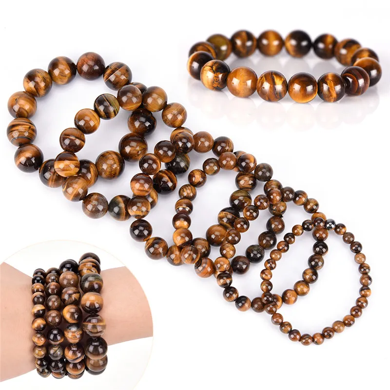 

Natural Stone Bead Buddha Mutlilayer Bracelets Tiger Eyes Bracelet Pulseras Mujer Men Women Statement Jewelry