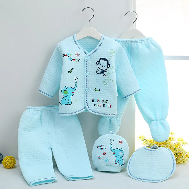 (5pcs/set)New born Baby 0-3 M gift Boy/Girl cotton-padded Clothes 100% Cotton Cartoon Underwear Free shipping | Детская одежда и