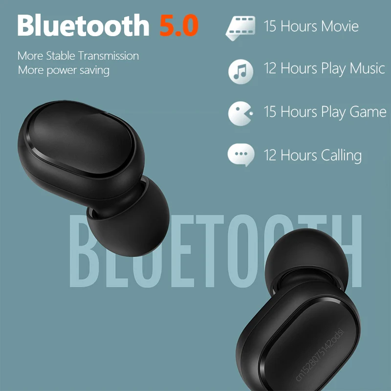 Оригинальные спортивные наушники Air Dots 2 Xiaomi Redmi Airdots S Bluetooth 5 0 гарнитура TWS для Mi 11