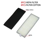 HEPA фильтры 8 шт. и хлопковый фильтр 8 шт. для Ecovas DN621 DN621 + DN620 для iLife A6 A4 A4S, новинка