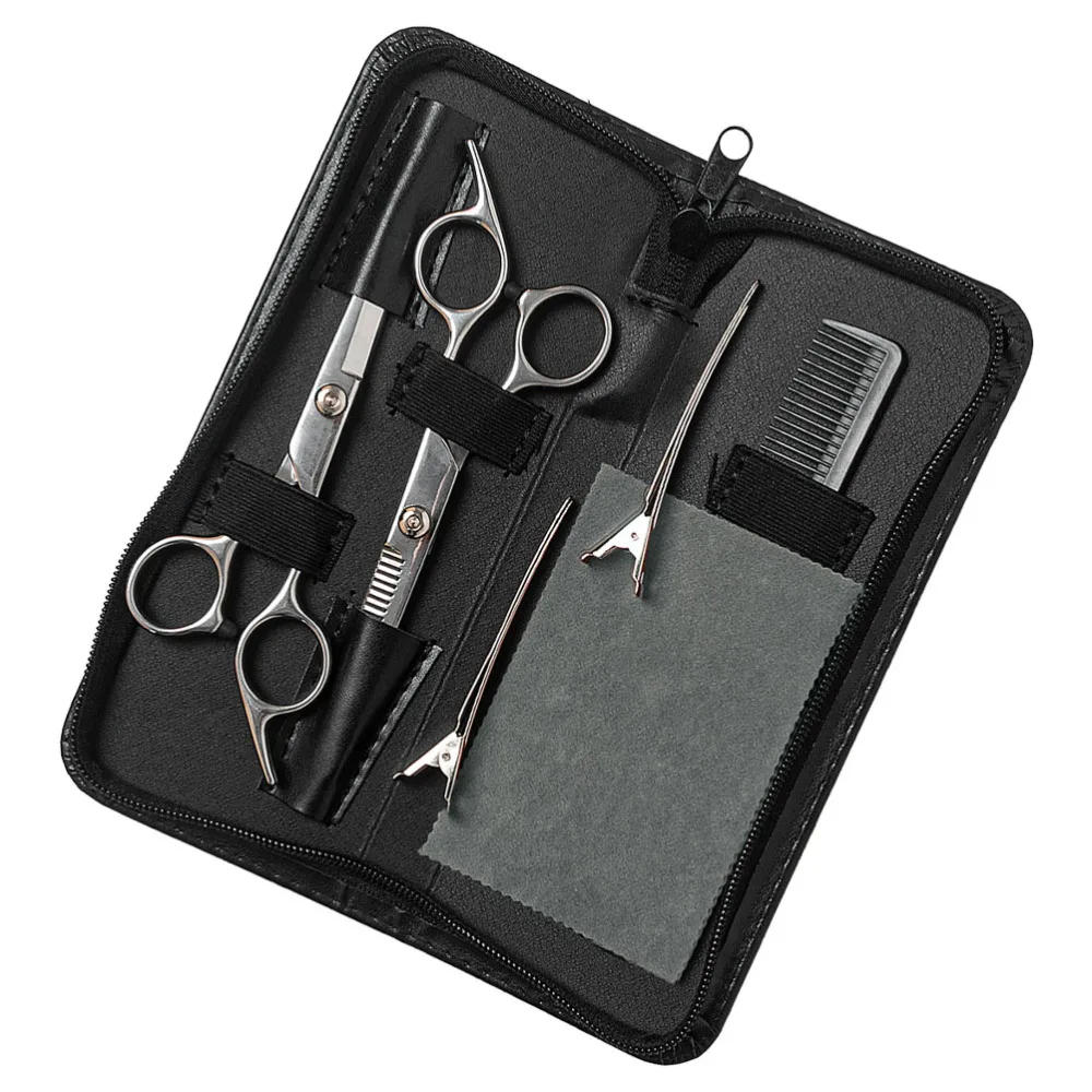 

7pcs/set Hairdressing Scissors Set Stainless Hair Cutting Thinning Scissors Kit