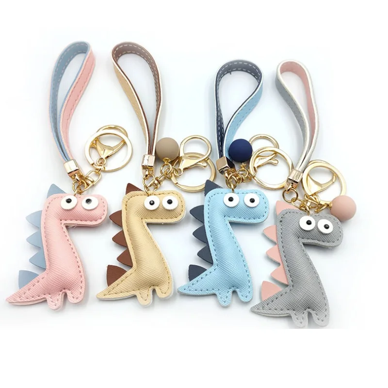 

4 шт./лот, металлический кожаный брелок для ключей, кольцо для женщин и девушек, подвеска для сумки, новые украшения в виде животных, аксессуа...