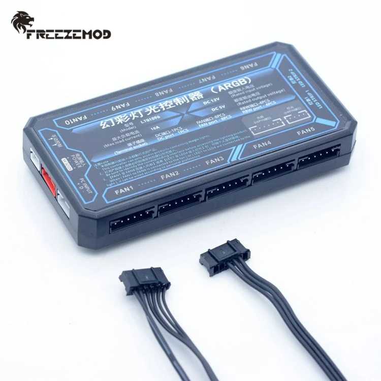 FREEZEMOD компьютер водяной охладитель 5 в Аврора Полный Цвет Радуга пульт