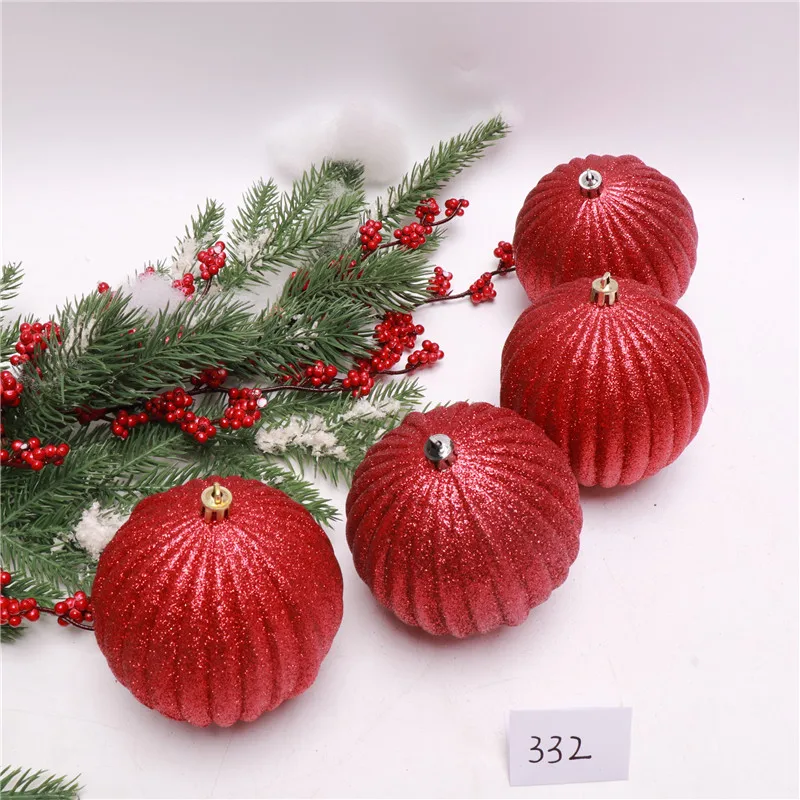 Рождественские украшения пластиковое окрашенное блестящее искусственное