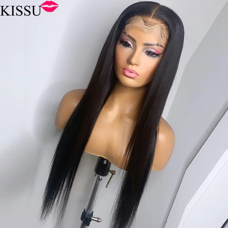 

Kissu Pre Plucked Lace Frontal Wig Wholesale Bone Straight Lace Front Wig Closure Wig Brazilian Hair Wigs For Women Human Hair