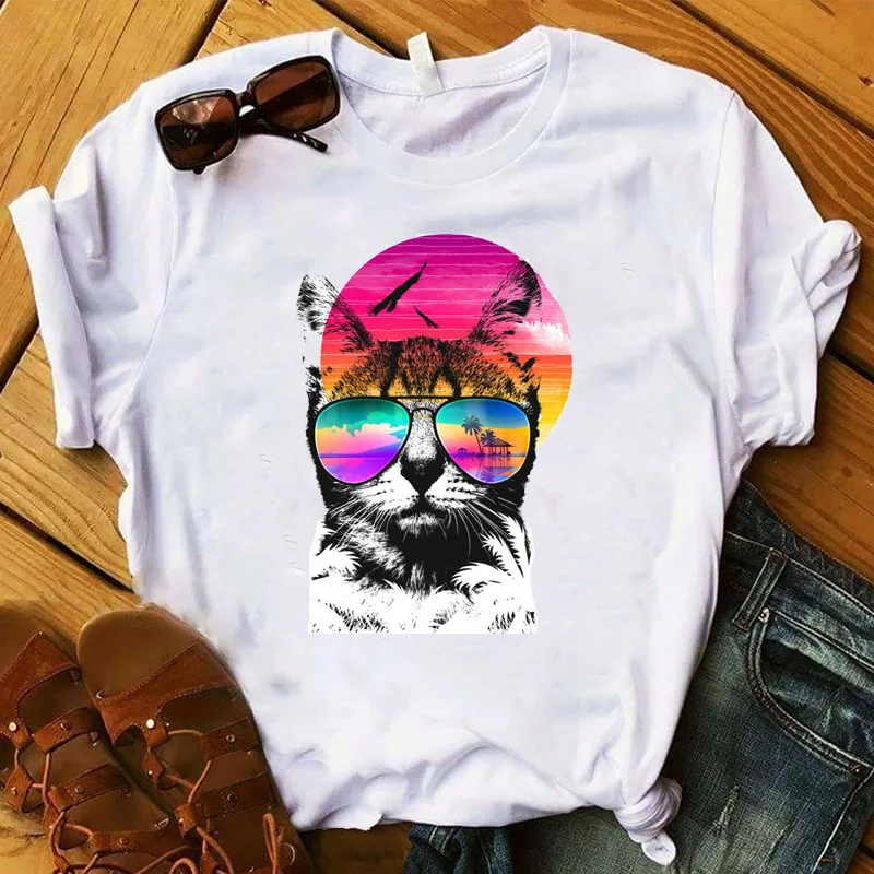 

Women Lady T Shirt Sorry I Have Plants with My Cat Printed Tshirt Ladies Tee Shirt Women Female Tops Clothes Graphic T-shirt