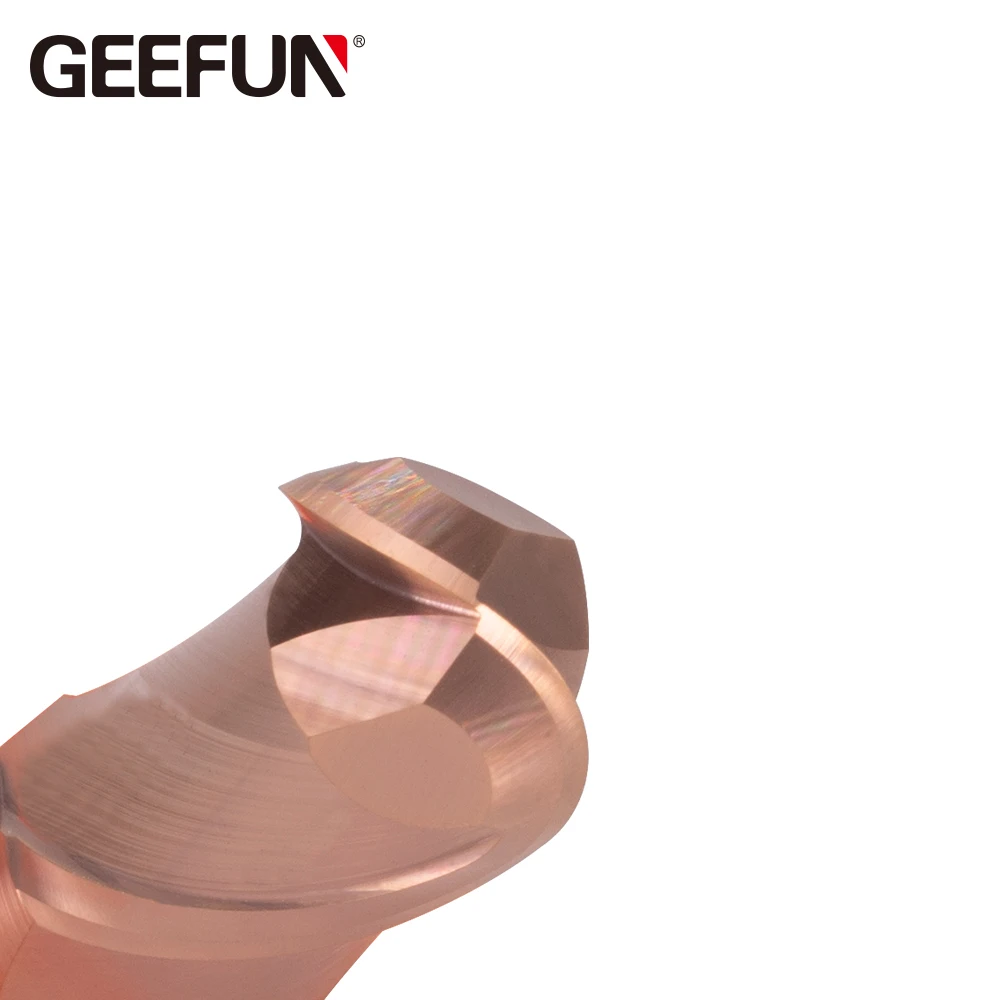 JF HRC58 GEEFUN GEN Вольфрам твердосплавные 2 флейты с прямым хвостовиком шаровые
