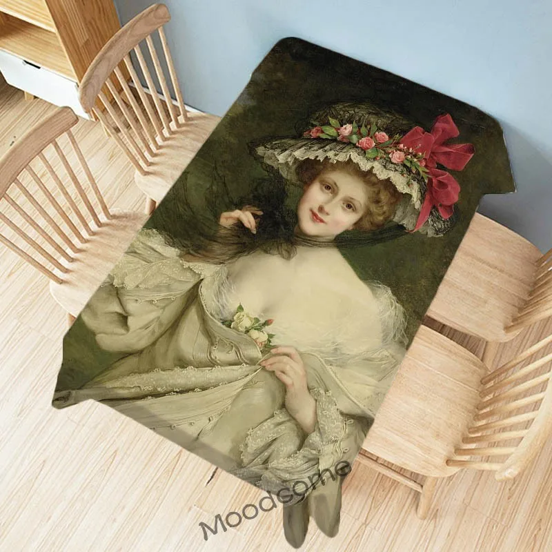 

Европейский Элегантный женский девичник, всемирно известная картина маслом в стиле рококо, барокко, декоративный настенный гобелен Прочны...