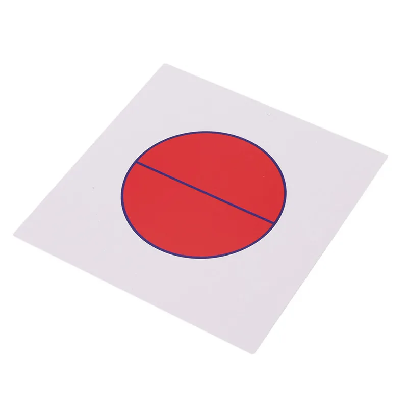 

2020 New 1 Set Kids Children Montessori Math Toys Teaching Aids Digital Fraction Cards Educational Children Gifts