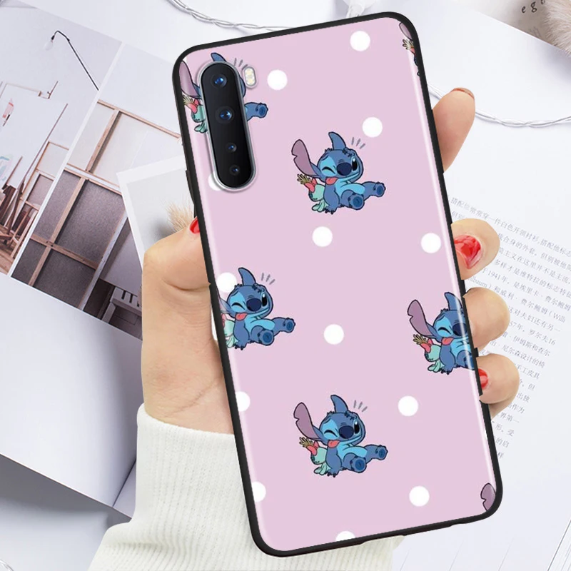 soft tpu lilo stitch silicone cover for oneplus nord ce 2 n100 n10 9 9r 8t 8 7t 7 6t 6 5t pro black phone case free global shipping
