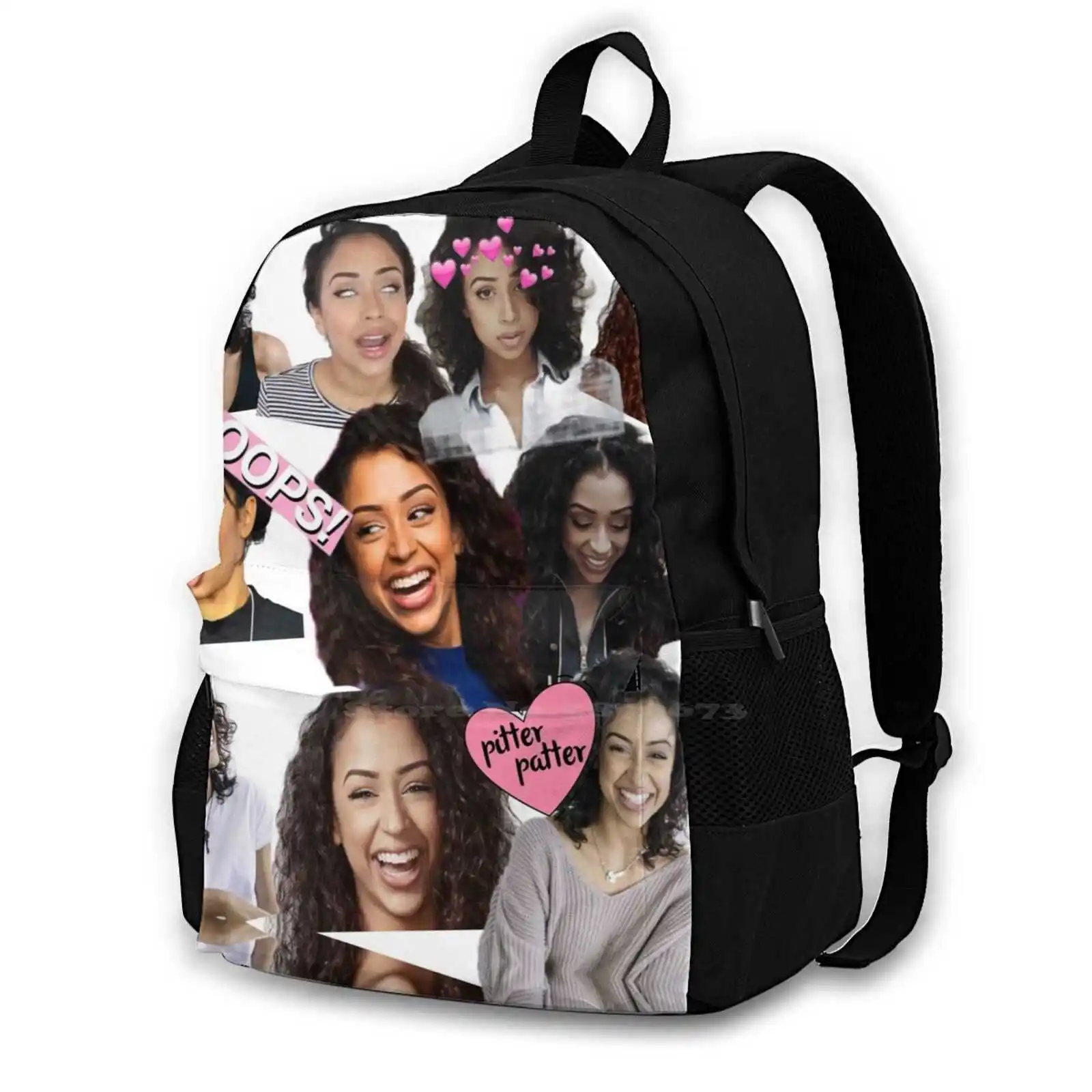 Collage Hot Sale Schoolbag Backpack Fashion Bags David Dobrik Vlog Heath Hussar Zane Hijazi