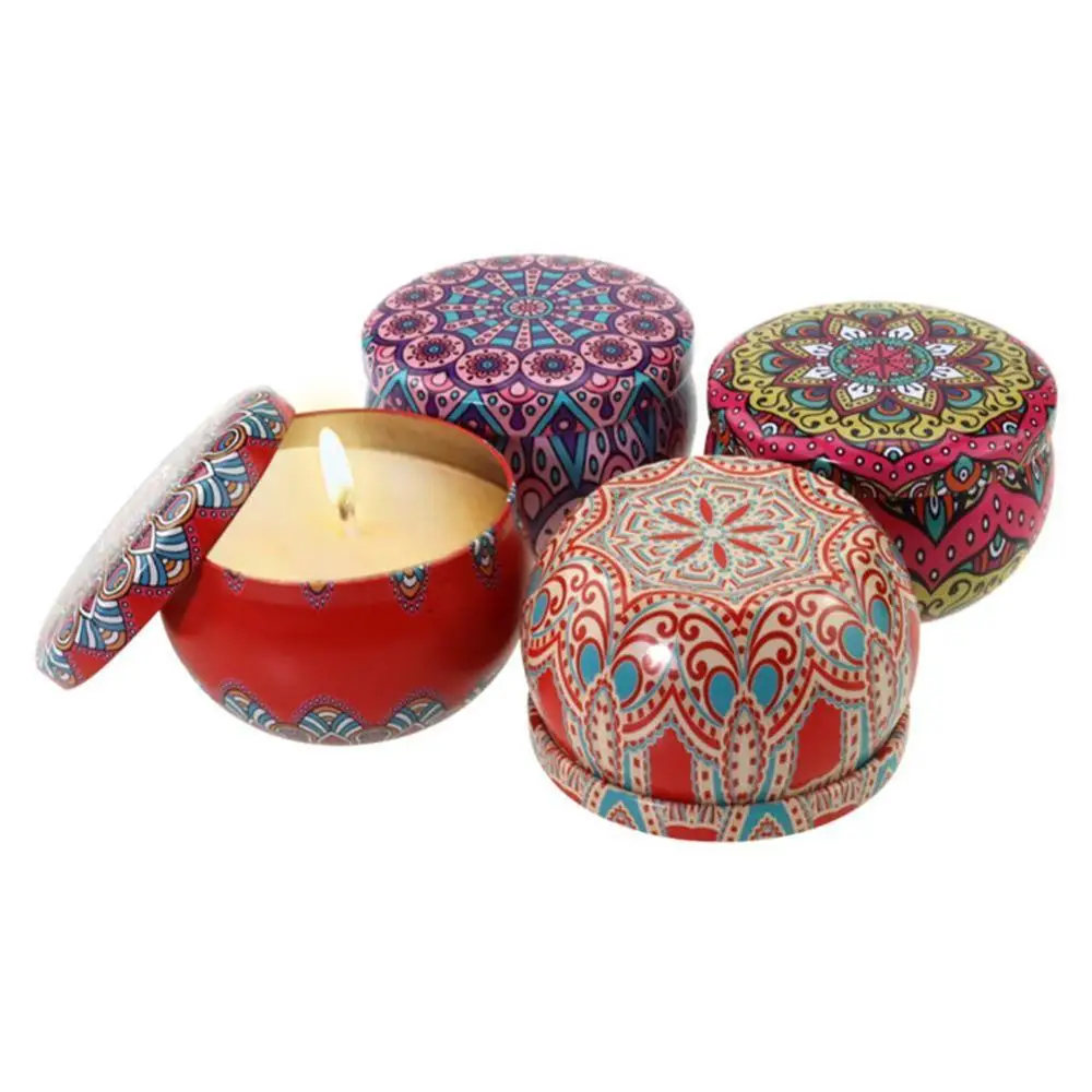 1 шт. ароматические свечи с соевым воском этнический стиль украшение на день