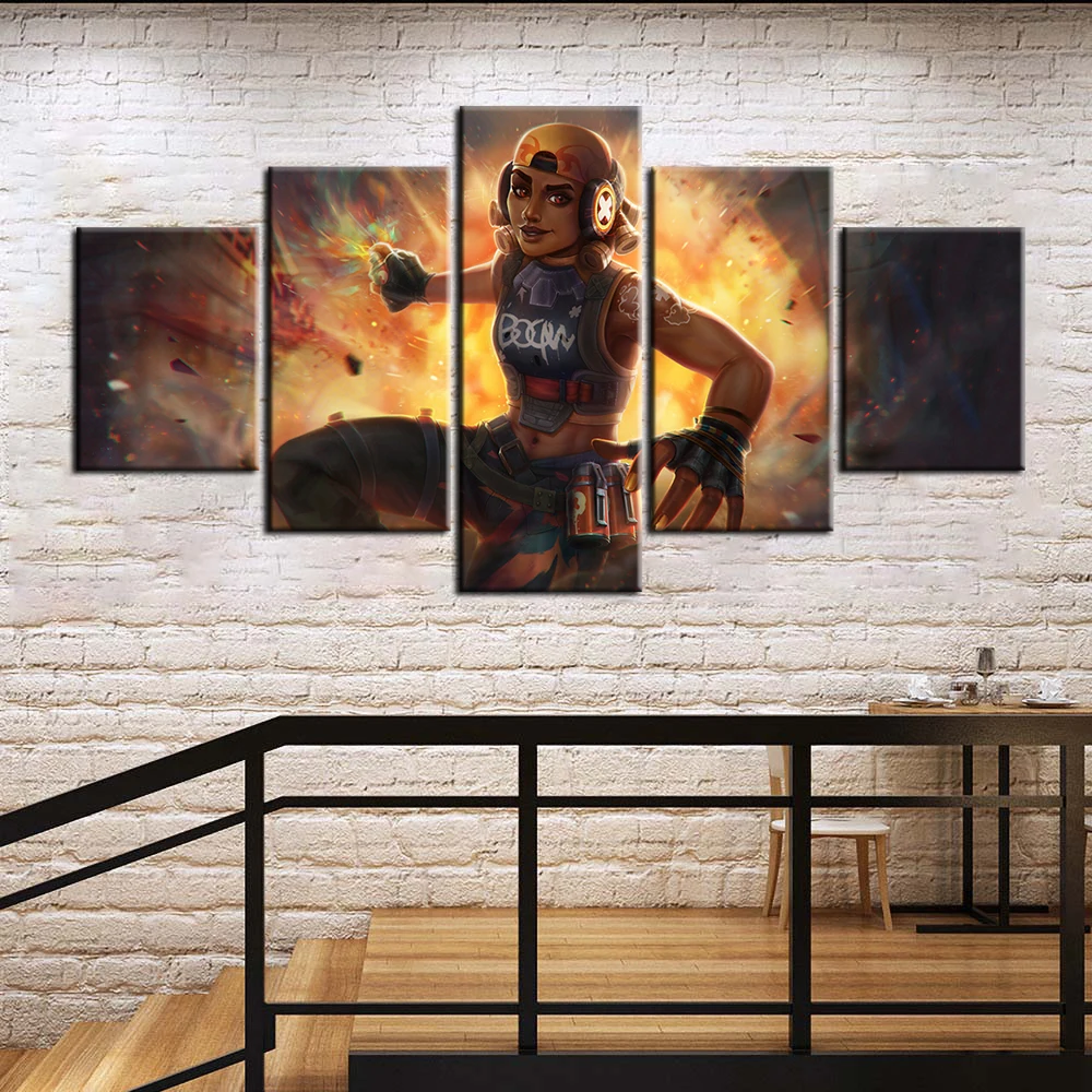 Raze плакат видоу игра Valorant искусственное масло картина стене водонепроницаемый