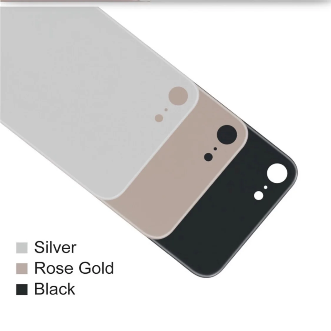10 шт. лучшее качество Замена задней части стекла для iPhone 8 8G/8 Plus 8 P 8 Plus/X крышка батареи задняя дверь корпус+ клейкая наклейка