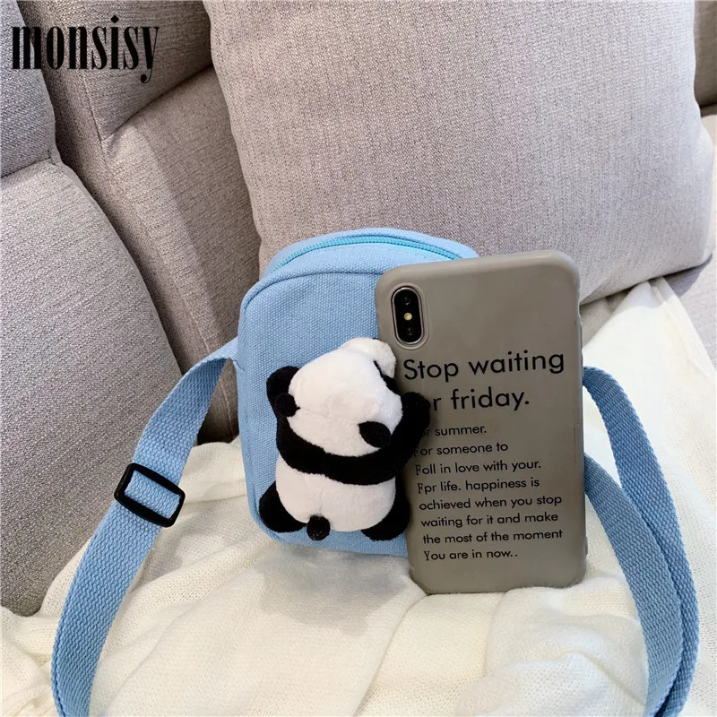 Monsisy Детский кошелек для монет холщовые сумки через плечо мальчиков и девочек