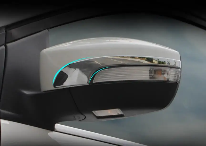 Автомобильный Поворотный Светильник хромированная боковая крышка зеркала