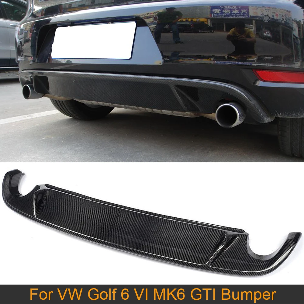 Задний диффузор из углеродного волокна для Volkswagen VW Golf 6 VI MK6 GTI 2010 - 2013