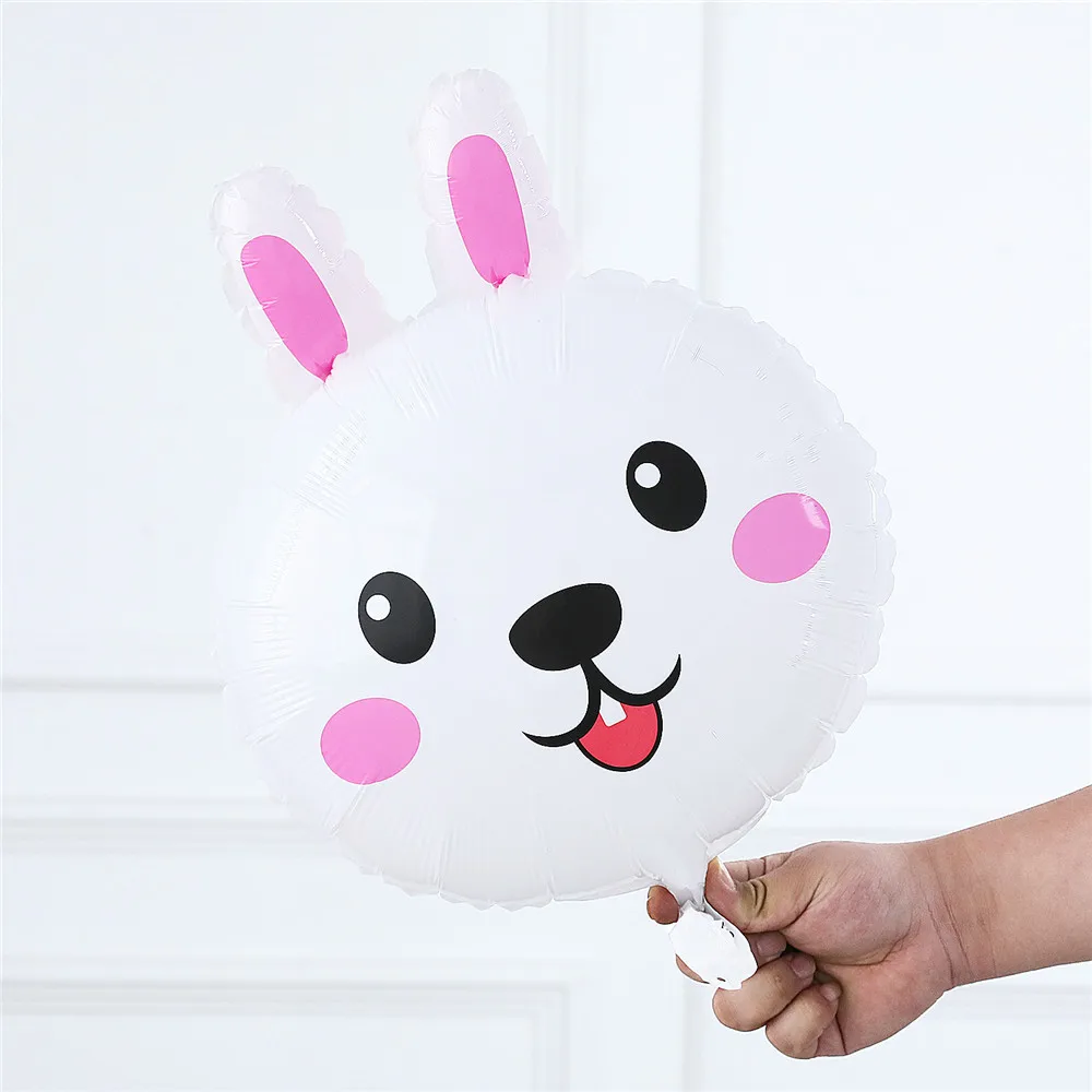 5/10 шт. 18 дюймов Мультяшные животные головка фольгированный шар Панда Кролик