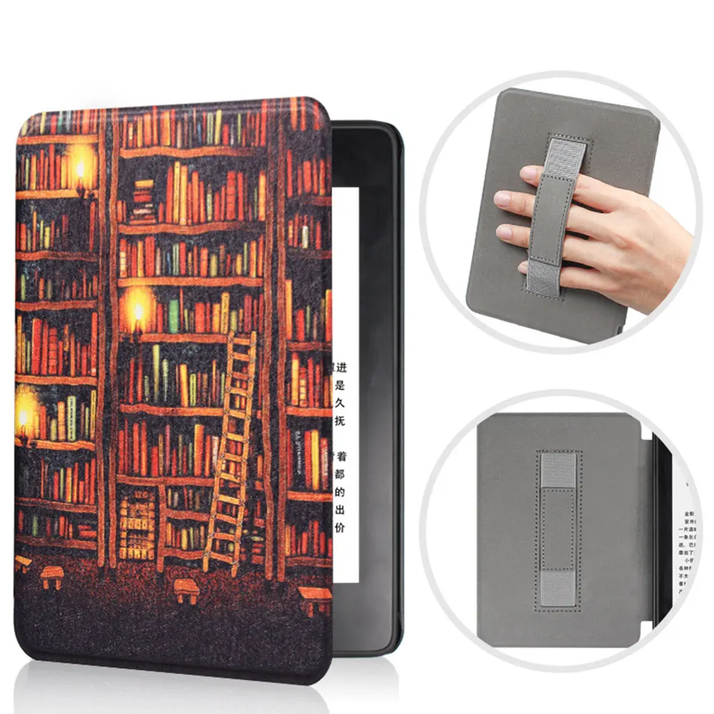1 шт. чехол для чтения электронных книг для Amazon, Kindle 10th Gen, с держателем для рук, модный умный чехол на магните 6 - Цвет: 16