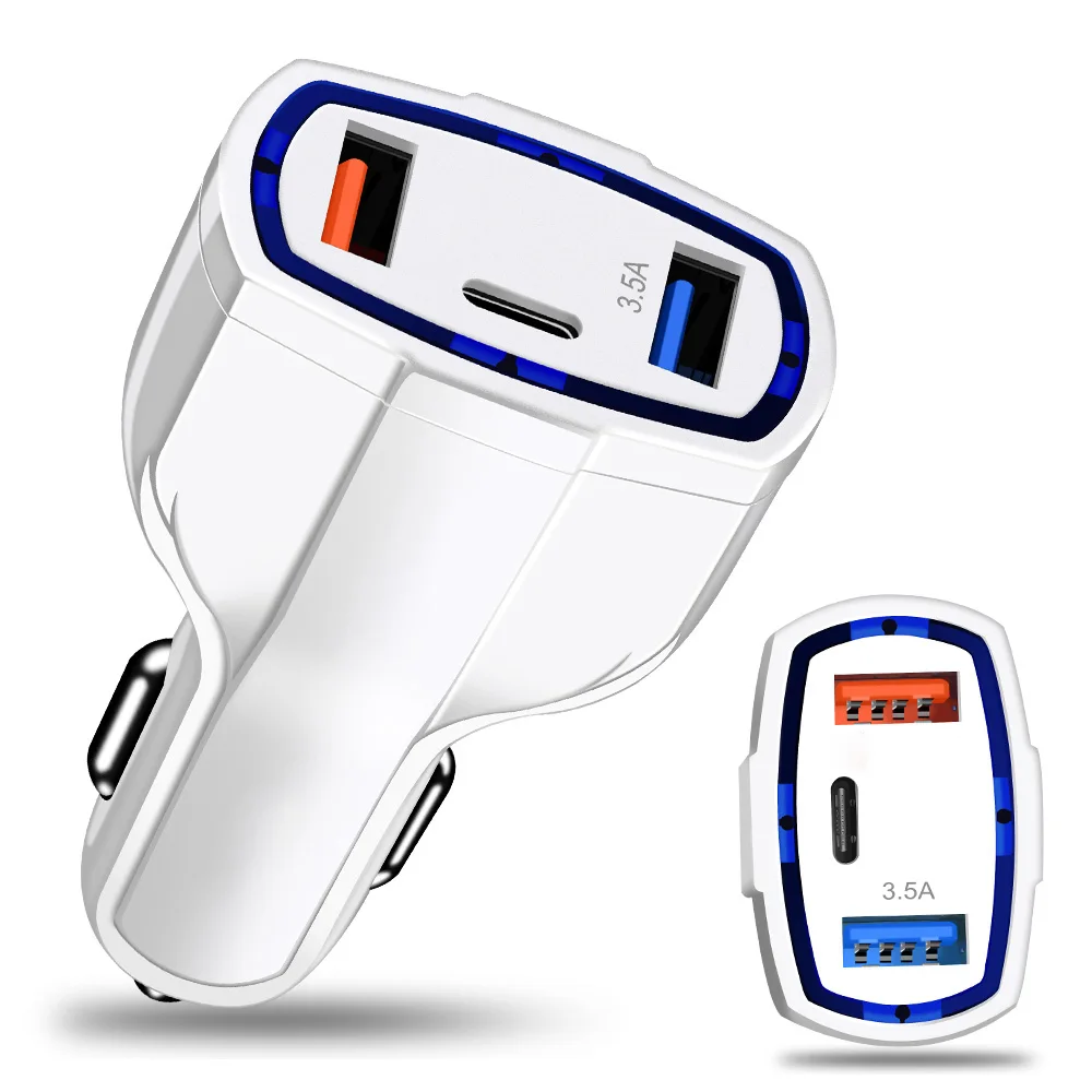 Оригинальное автомобильное USB зарядное устройство Quick Charge 3 0 Мобильный телефон
