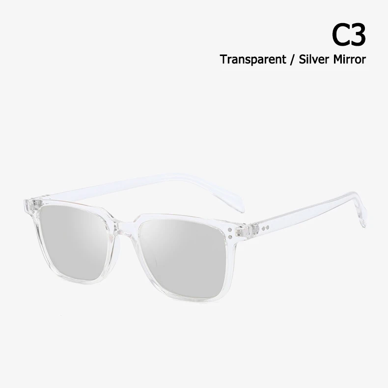 C3 Trans Silver JackJad, модные крутые солнцезащитные очки NDG, квадратные, винтажные, с заклепками, в два точки, фирменный дизайн, солнцезащитные очки Oculos De Sol 3246 - Цвет линз: C3 Trans Silver