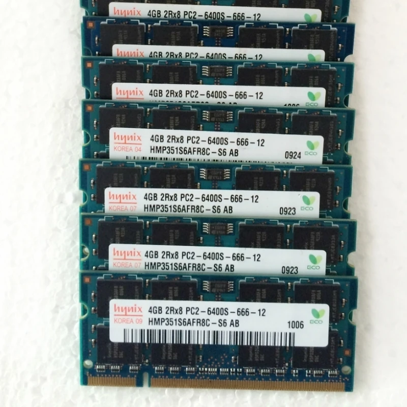 Hynix оперативная память DDR2 4 ГБ 800 МГц для ноутбука Гб 2Rx8 PC2 6400S 666 12 ddr2 ОЗУ 200PIN 1 8 в