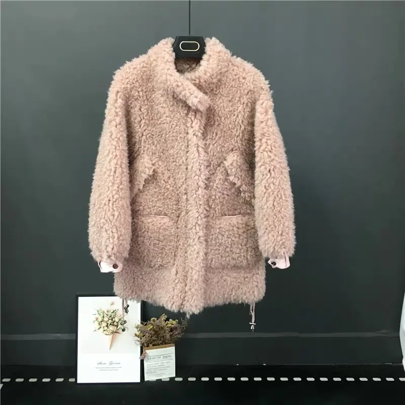PUDI TX107202 женский зимний натуральный мех внутри теплая куртка пальто Женская Классическая куртка, пальто