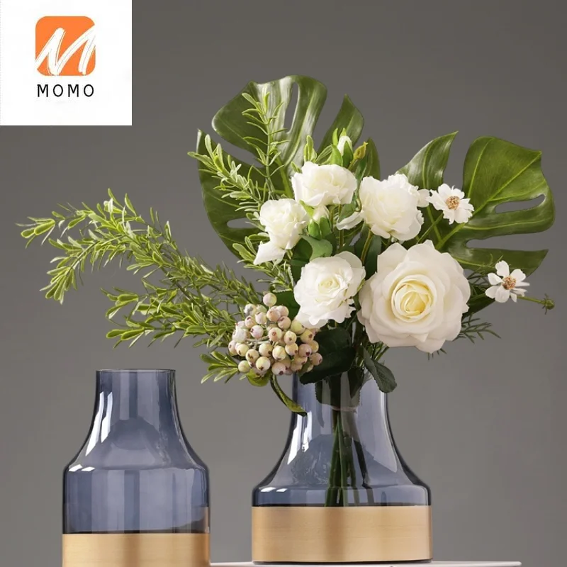 

Modern Simple and Light Luxury Phnom Penh Hydroponic Glass Vase Nordic Creative Furnishings Living Room Dining Table Flower