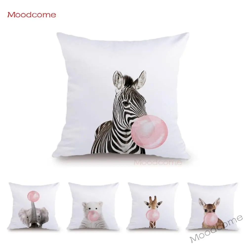 Супермягкий Бархатный Чехол для подушки детский Декор жевательная резинка