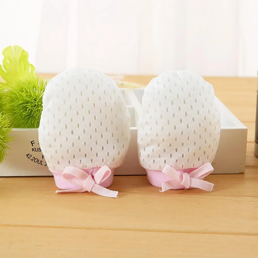 

1 Pair Adjustable Drawstring Newborn Baby Cotton Mittens Anti Scratch Gloves