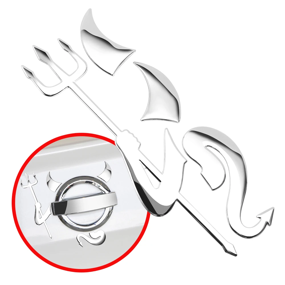 

Car-Styling Funny 3D Devil Car Stickers Tail Logo Decal for Volkswagen Skoda Nissan Benz Toyota Chevrolet Cruze Bmw Opel