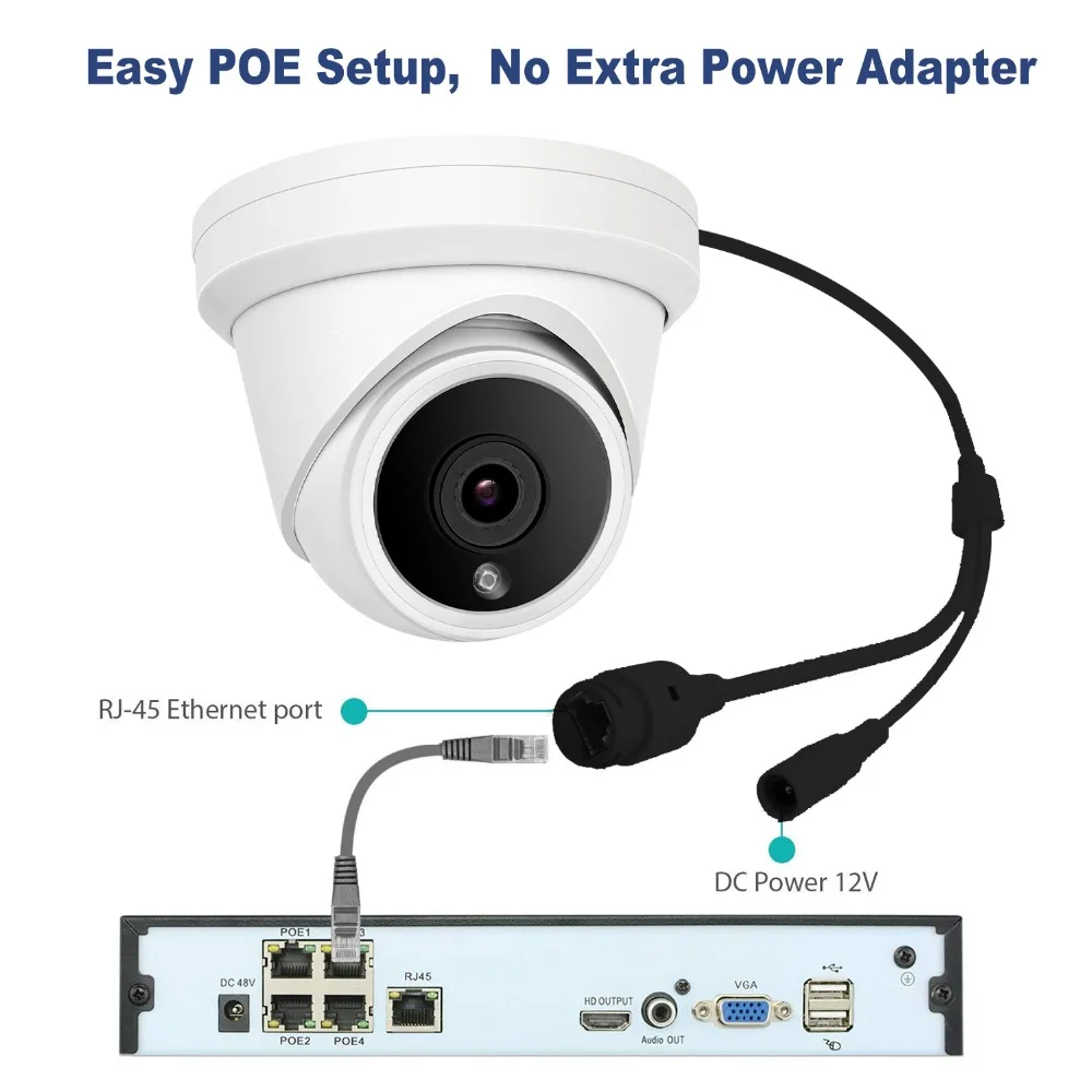 Совместимые Hikvision сети видеонаблюдения ip-камеры с питанием по POE 5MP револьверная наружная камера безопасности с 30M IR