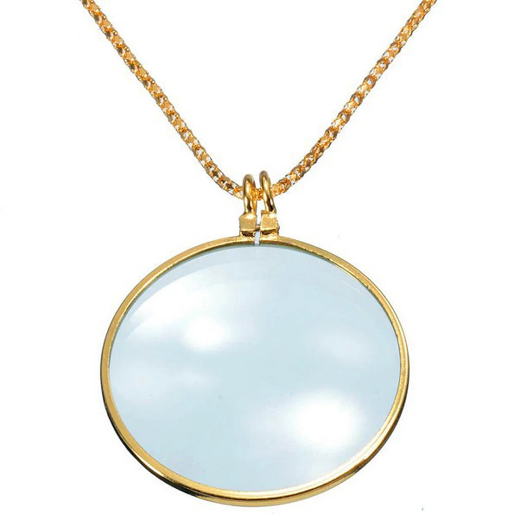 

Magnifying Glass Necklace Chain Magnifier Monocle Reading Magnifier Pendant